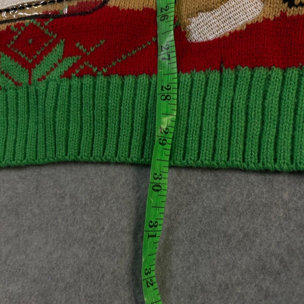 Celebrate Together Men's XL Ugly Christmas Sweater Cat Drinking Pocket 3D NWT - Picture 10 of 13